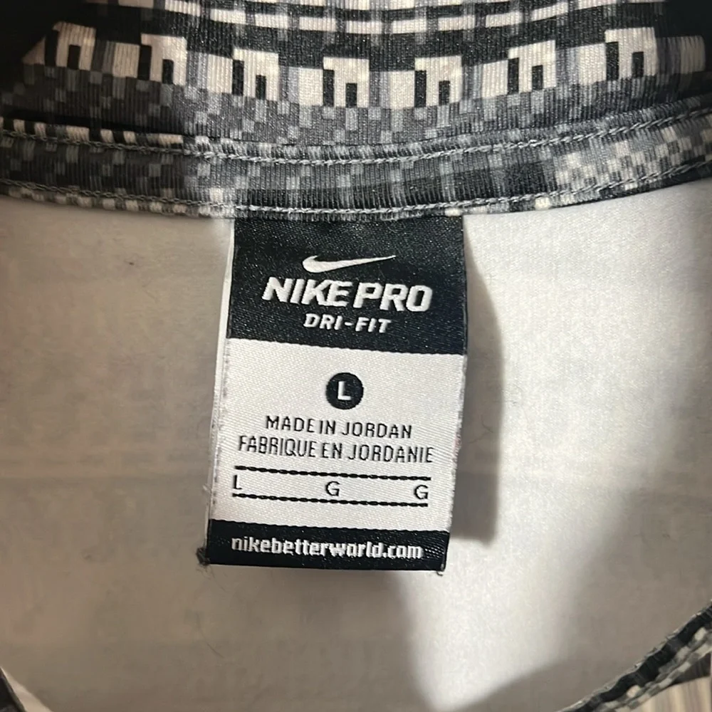 Nike Pro DRI-FIT 3/4 Zip Long Sleeved Pullover Golf Tennis Pickleball